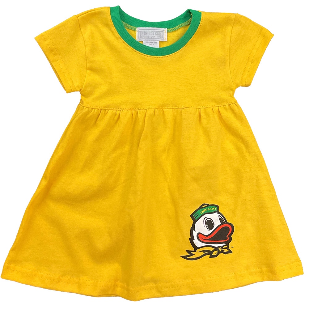 Ducks Spirit, Third Street, Yellow, Dress/Skirt, Kids, Toddler, T-Shirt style, 833615